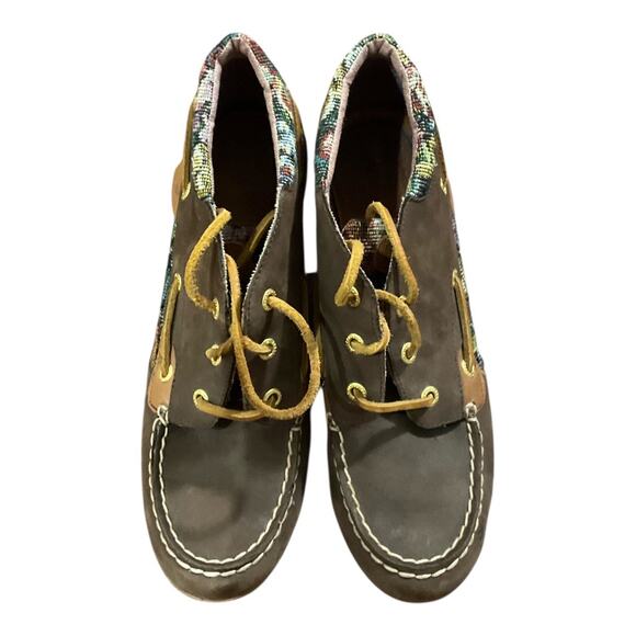 Sperry’s Floral Wedges Women 9 Vintage - Picture 2 of 5